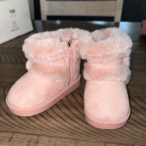 Cozy Pink Kids Boots